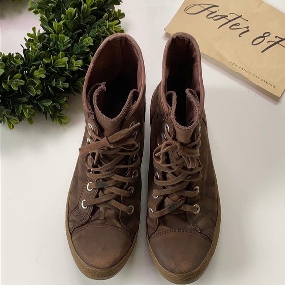 converse leather boots mens shoes